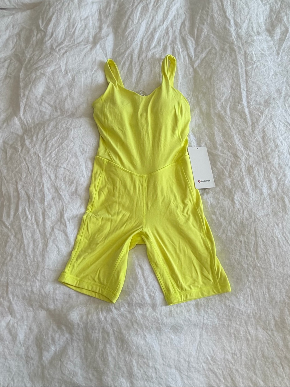 NWT Lululemon Align Bodysuit 8” Electric Lemon